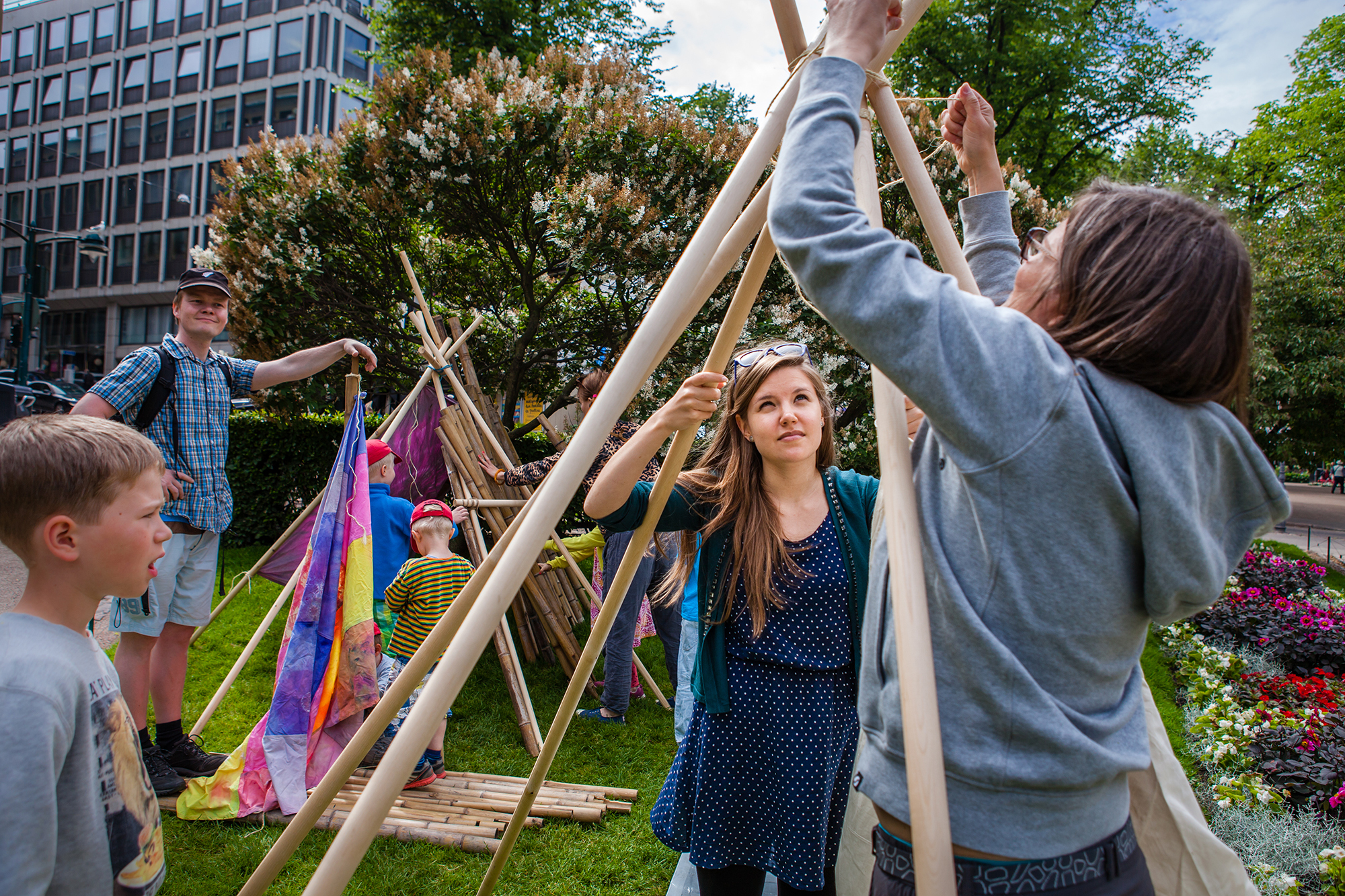 Building a teepee