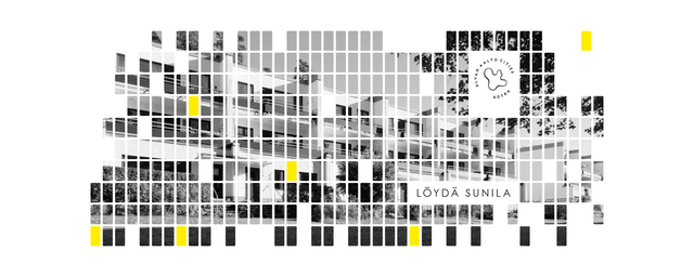 Kuvassa on Aallon suunnittelema Sunilan asuinalue, joka on abstrahoitu.