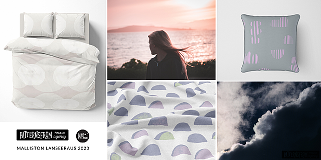 Photo collage of different textiles