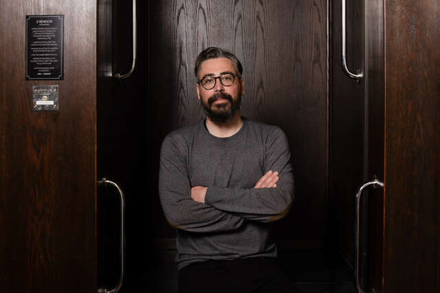 A man looking at the camera