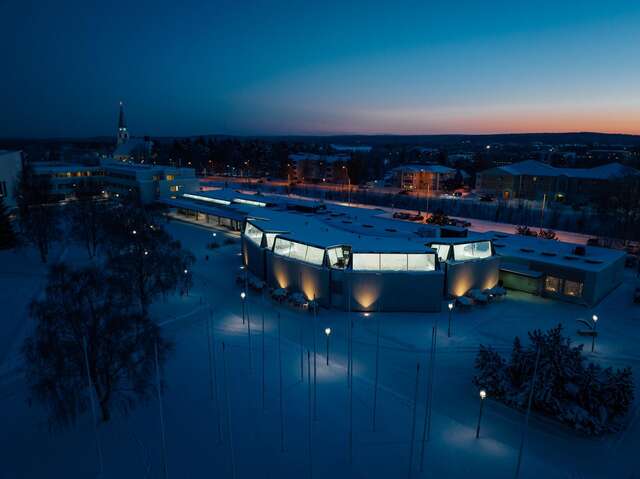 Rovaniemi kirjasto dronekuva kuva rovaniemenkaupunki mikko pekka karlin
