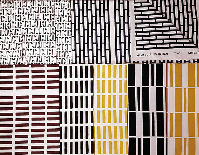 Värikkäitä kuviollisia tekstiilejä