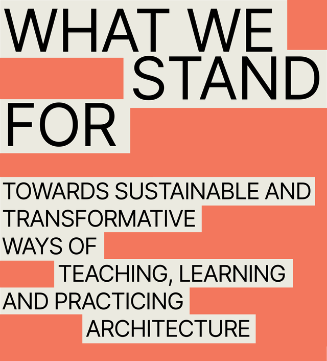 Kuvituskuva, jossa lukee "What we stand for"