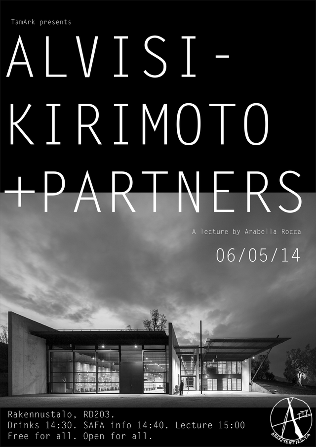 Alvisi-Kirimoto + partners luentosarjan juliste.