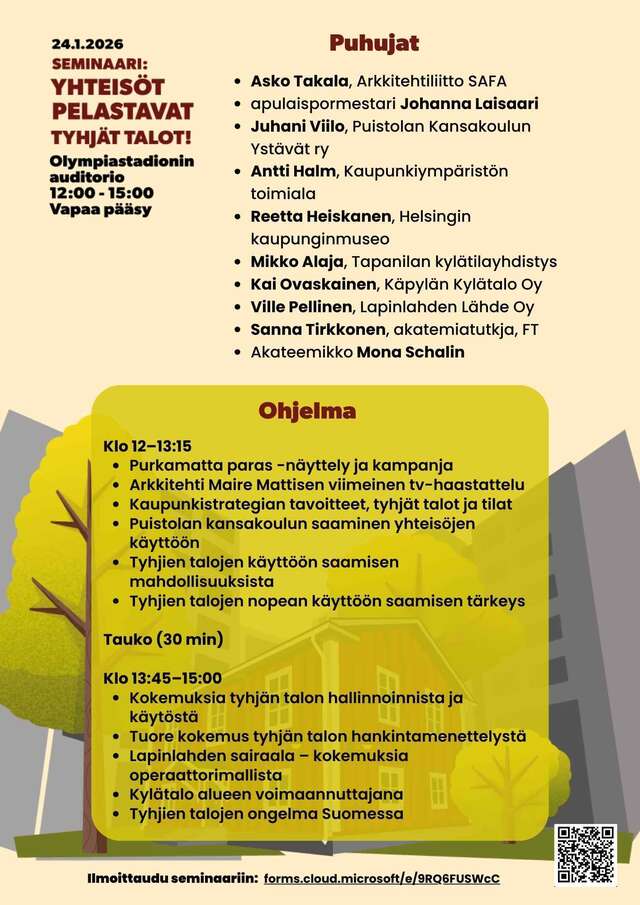 Yhteisot pelastavat Tyhjat Talot A4 ohjelma