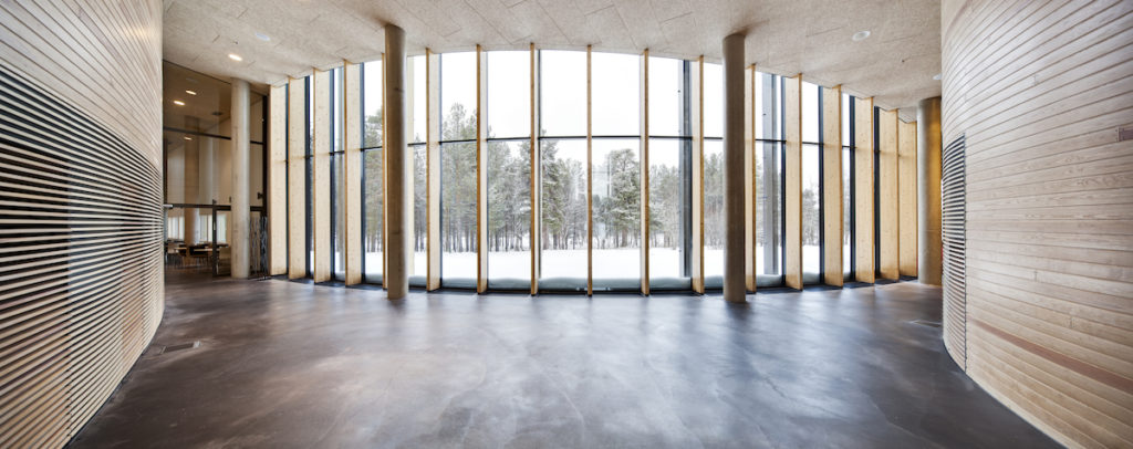 Sámi Cultural Centre Sajos by HALO Architects / Inari, Finland, 2012. Photo: Mika Huisman.