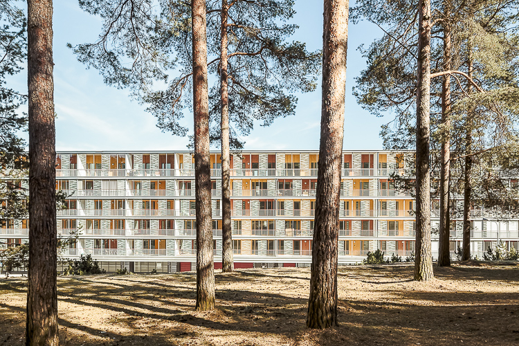 Harjunkulman asuinkortteli, Jyväskylä. Kirsti Sivén & Asko Takala Arkkitehdit, 2014. Valokuva: Tuomas Uusheimo.