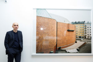 Professor Armin Linke, photographer. Photo credit: Bettina Matthiesen, Kuvasto 2014.