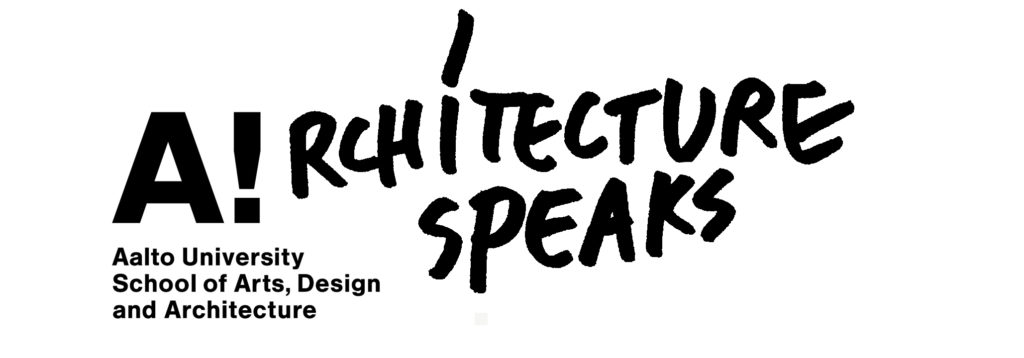 Architecture speaks lecture series poster