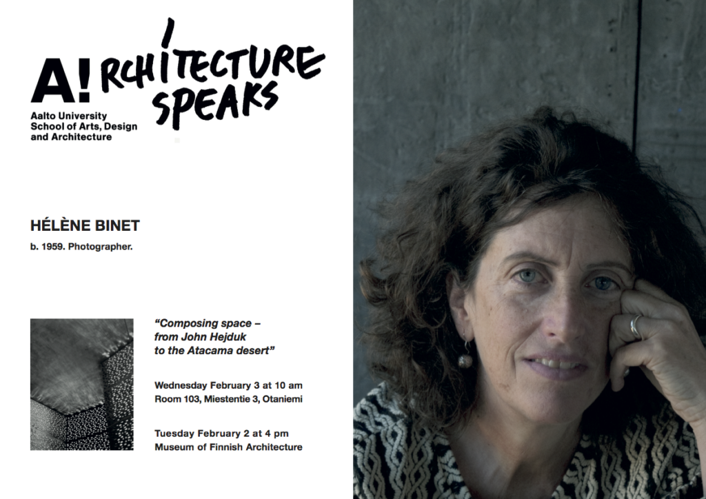 Helene Binet lecture poster