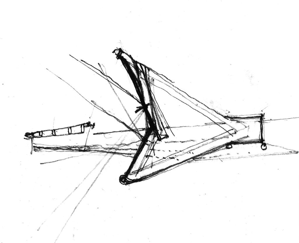 Aalto's undated sketch for the skylight. © Alvar Aalto Foundation