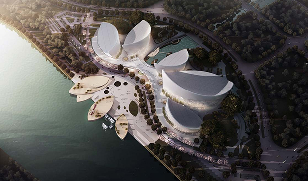 PES-Architects, design for Strait Culture and Art Centre in Fuzhou, China.