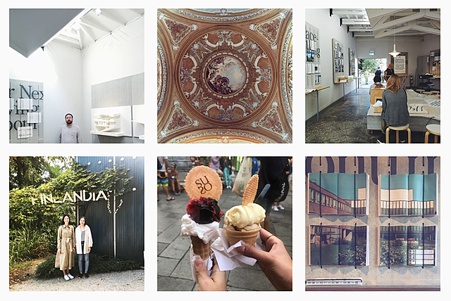 Collage of six photographs.