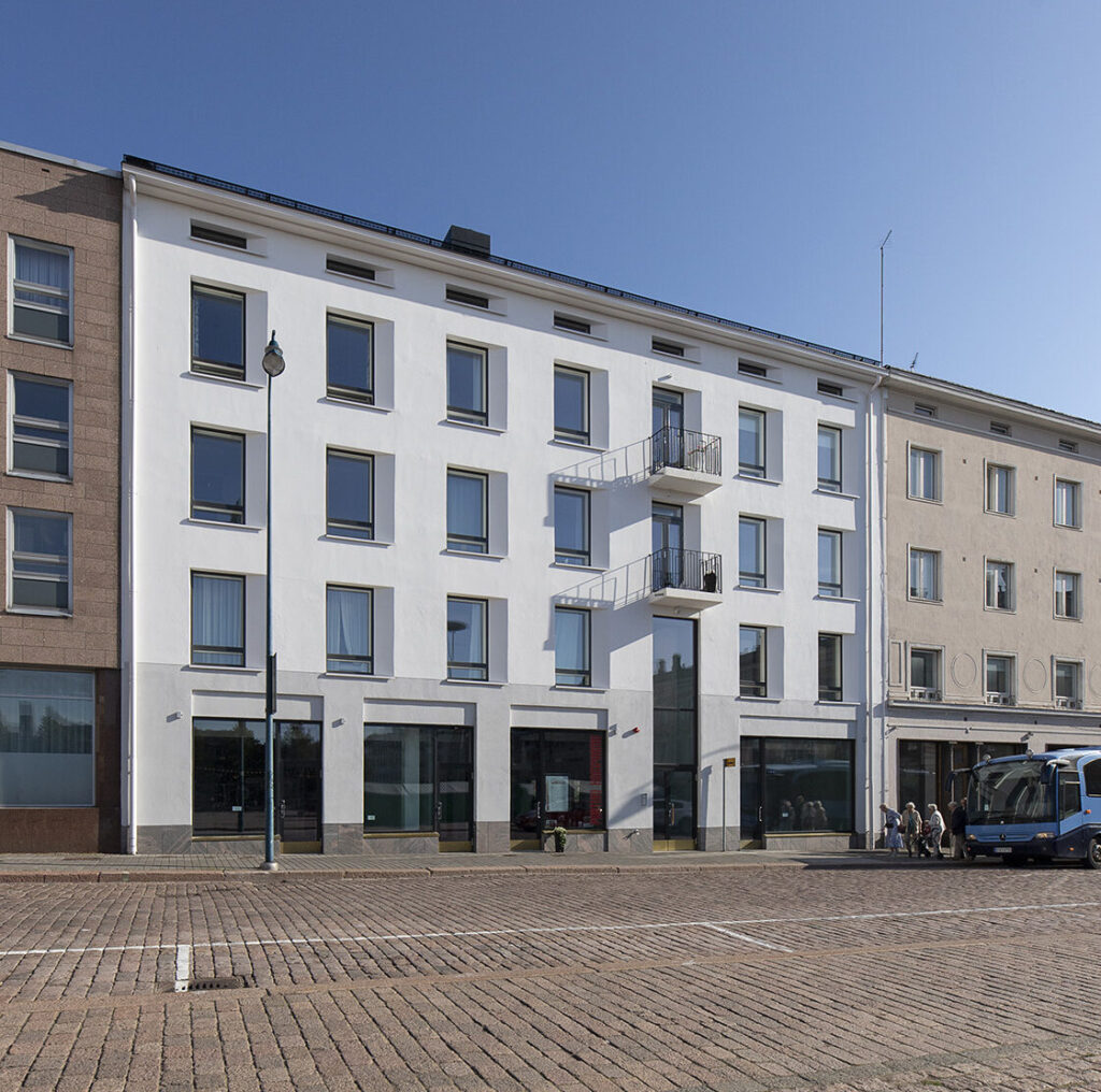 White building on market square